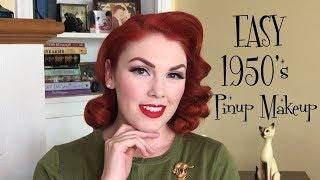 EASY 1950's Pinup Makeup