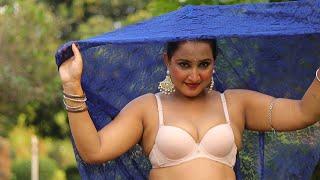 Saree Video Shoot । Saree Fashion Shoot Dark Blue Net Saree । Hot Beauty   Lavli  Model Mili