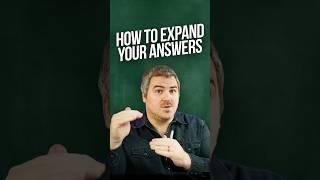 How to Expand Your IELTS Speaking Answers