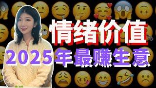 2025年最in赚钱风口：情绪价值。搞钱，创业必看！今年做什么最值钱？