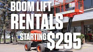 Need a Boom Lift? We Have Indoor & Outdoor Boom lifts available for rent!