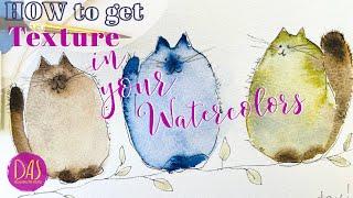 Start Wet-in-wet technique to create cute cats