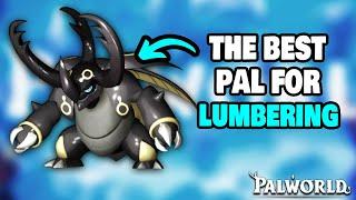 BEST PAL for Lumbering in your base in Palworld (MAX LEVEL LUMBERING)