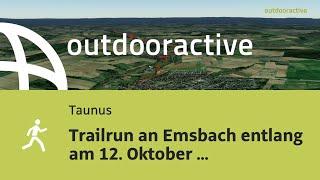 Flyover-Video: Trailrun an Emsbach entlang am 12. Oktober 2024