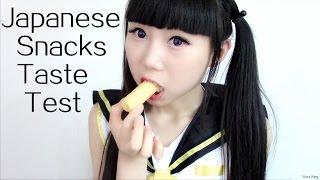 11 Japanese Snacks Taste Test (first time talking in the entire video) Part 1