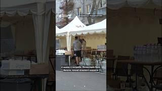 Після ракетного обстрілу Кременчука волонтери у наметах готують їжу для рятівників