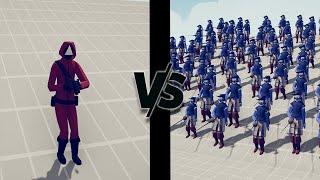 SQUID GAME SOLDIERS VS 100X MELEE UNITS   TOTALLY ACCURATE BATTLE SIMULATOR