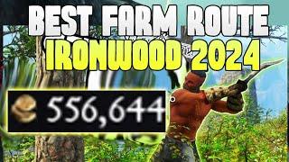 BEST New World Gold Farm on IronWood Spot Route, Money Making 2024, Gold Farming 2024