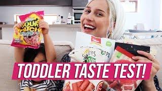 Tasting STRANGE SNACKS With MY 2 YEAR OLD!