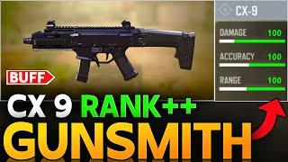 CX 9 GOT BUFF BEST GUNSMITH CALL OF DUTY MOBILE | CX 9 RANK BUILD FOR COD MOBILE |