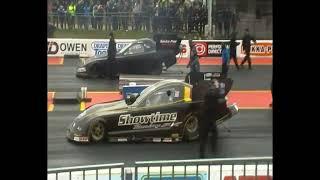 #throwbackthursday | When nitro cars meet a freezing race track! | Santa Pod 2013