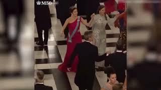 Crown Princess Mary dances with her husband at Royal Palace