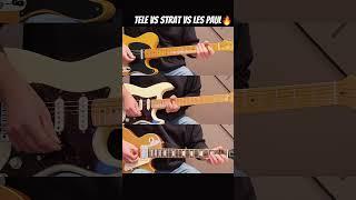 Fender Tele vs Strat vs Gibson Les Paul - Best blues guitar sound? #shorts #music #youtubeshorts