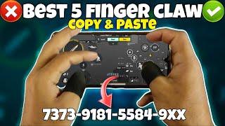 Bgmi best 5 finger claw control code copy paste | 5 finger claw code