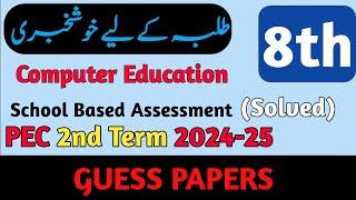 8 Class Computer Guess Paper 2nd Term 2024