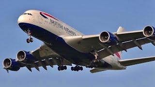 138 planes in 1 hour ! London Heathrow LHR Plane spotting  Watching airplanes Busy heavy traffic