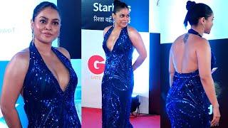 Kapil Sharma On Screen Wife Sumona Chakraborty Looking Stunning In Backless Outfit @ ITA Awrds