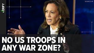 Kamala Harris' war zone claim from the debate needs context