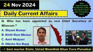 24 November 2024 Current Affairs - The TOP 12 You Need to Know!