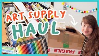 A big art supplies haul... from an auction! 