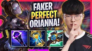 FAKER PERFECT GAME WITH ORIANNA! - T1 Faker Plays Orianna MID vs Corki! | Season 2024