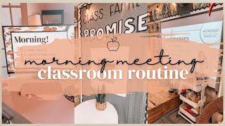 Morning Meeting Routine in the Classroom | Ideas for Elementary Teachers