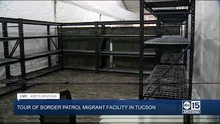 NOW: Tucson Border Patrol officials provide tour of migrant facility