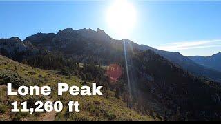 Lone Peak Utah - walkthrough of hike to Summit via Jacob's ladder route