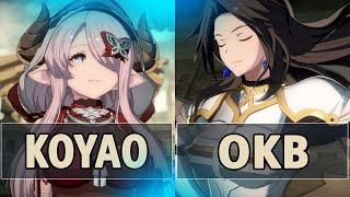 GBVSR:Koyao (Narmaya B.Butterfly) Vs OKB (Katalina)| High Level Gameplay.