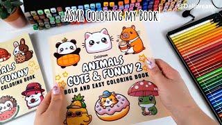 ASMR Coloring My Second Coloring Book | Relaxing Sounds