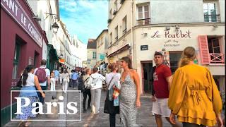 Paris, France - Evening walk in Montmartre - Paris walking tour - Paris 4K Ultra HD