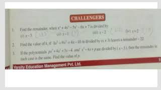 Q 3&4 Challengers | Class 8 | Aim 2 | Polynomials | Maths Techno | #Vishwablooms