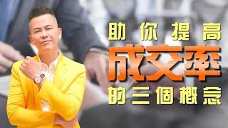 要想提高成交率，必須記住的三件事！【佳興老師銷售心法】