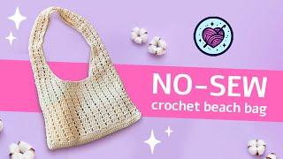  no-sew crochet mesh bucket bag | beginner friendly step-by-step free tutorial | Lala crochet 