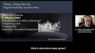 2023 The Princess and the Pea - Sleep, Sleep Apnea and Hypermobility Syndromes - Kateri Champagne