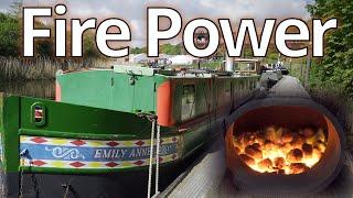 269. Steam narrowboat on the British canals