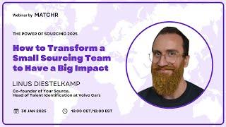 How to Transform a Small Sourcing Team to Have a Big Impact | Linus Diestelkamp