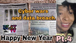 Elay TV Reading the  Atlanta Journal Constitution Jan1 st 2025  pt4  Cyber Security Upkeep