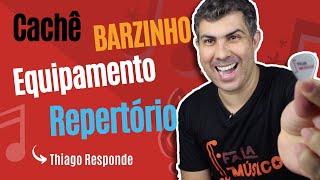 Dicas para tocar voz e violão em barzinho - Equipamento, cachê, repertório - Thiago Responde #2