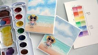 Warm vs. Cool Colors + How to Watercolor a Beach Scene