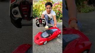 Big Remote Control Car Unboxing And Three Super Heroes Testing