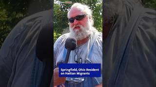 Springfield, Ohio resident on Haitian Migrants 