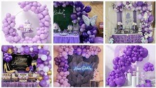 Purple Theme Birthday Decoration Ideas 2023 #birthday #decoration #ideas