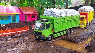 RC Truk Hino, TRUK OLENG, Truk Canter, Truk Muat Berat, Sopir Miniatur Truk RC