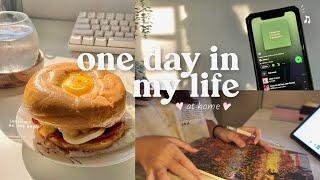 one day productive vlog at home 🪴 sunshine bagel, house chores & more!