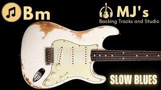 Slow Blues in Bm | 76 bpm | Guitar Backing Track