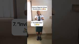 Famous Nigerian School Punishments  #shorts