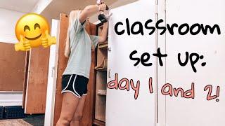 SETTING UP MY CLASSROOM!! days 1 and 2!