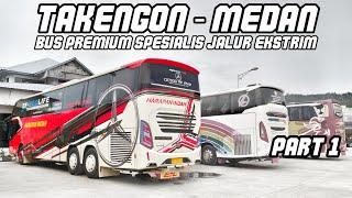 TRONTON SPESIALIS JALUR EKSTRIM ACEH‼️| NAIK BUS HARAPAN INDAH AVANTE H9 TAKENGON - MEDAN (Part 1)