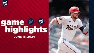 Marlins vs. Nationals Game Highlights (6/16/24) | MLB Highlights